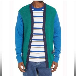 BP. Men’s color block varsity cardigan